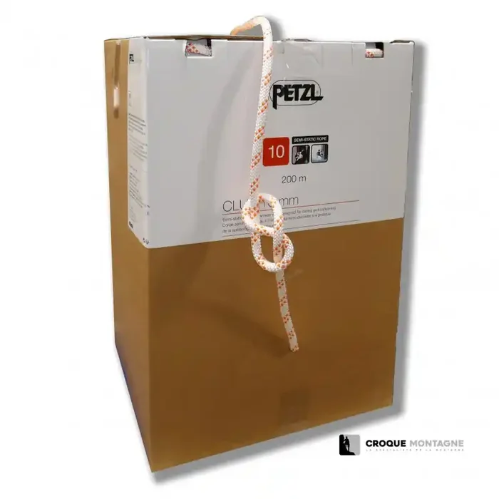 200 m de Corde semi-statique CLUB 10 mm blanc R39AW White Petzl Nouvelle Collection
