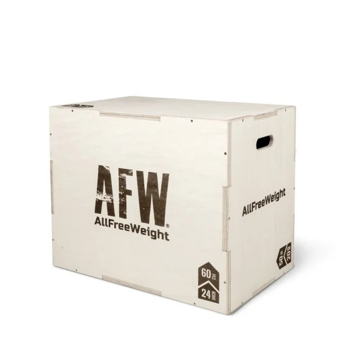 Accessoire de pliométrie AllFreeWeight Cajon Madera [Taille 75x50x60 cm]