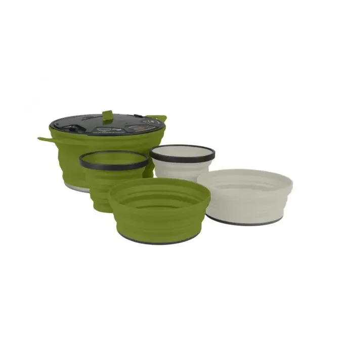 Accessoires de cuisine pliants Sea to Summit X SET 31 X POT Olive/Olive/Sand Prix Cassé