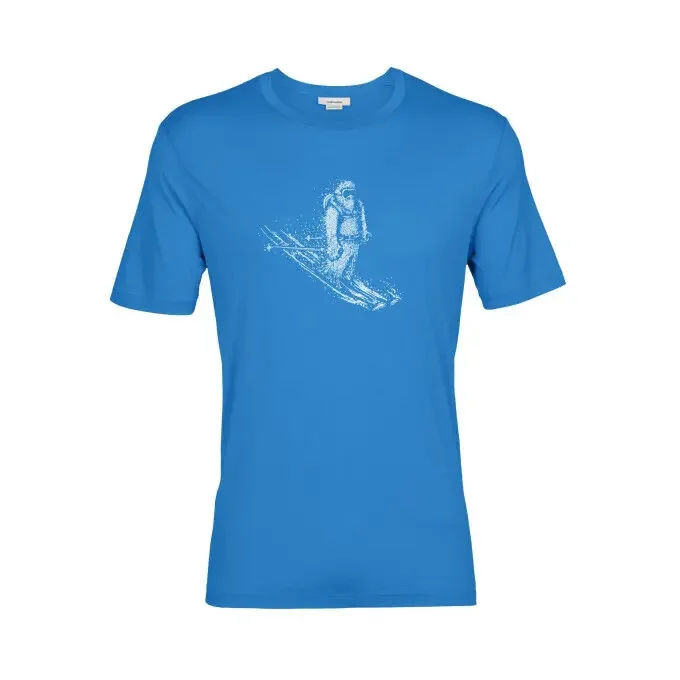Achat Immédiat T-shirt à manches courtes Icebreaker TECH LITE II SKIING YETI Lazurite