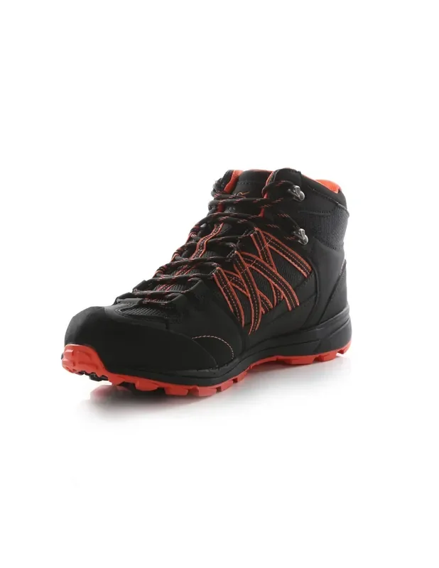 Acheter Direct Chaussure de Montagne femme Regatta Lady Samaris II Mid Black / Neon Peach