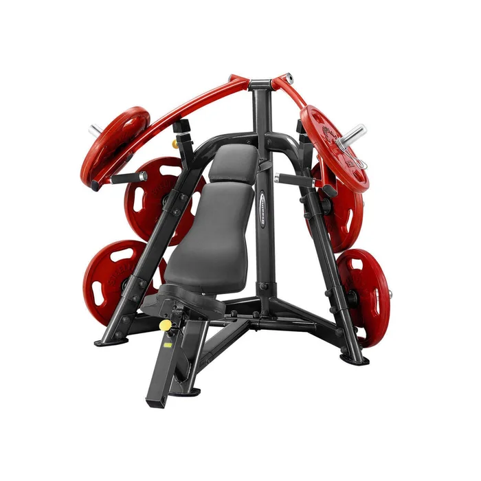 Appareil de musculation banc incliné charge plaque Steelflex [Taille 155x149x125 cm]
