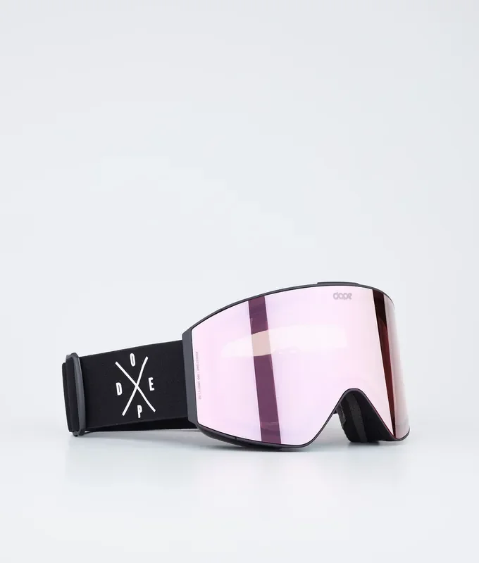 Authentique Dope Sight Masque de ski Black/Pink Mirror