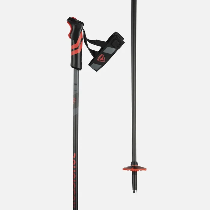 B&acirc;tons de ski Rossignol Tactic Carbon R-Clip Rouge Exclusif