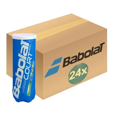 Balle de Padel Babolat Court Padel X3 Yellow (Boîte 24×3)