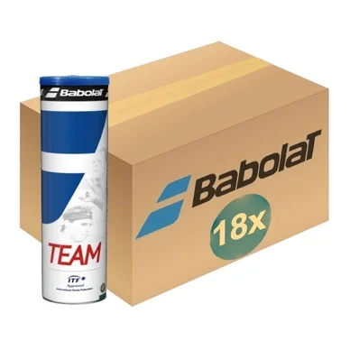 Balle de Tennis Babolat TEAM x4 (Carton 18×4)