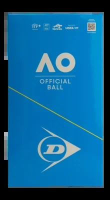Balle de Tennis Dunlop Australian Open (2x Tube de 4 balles) 2025