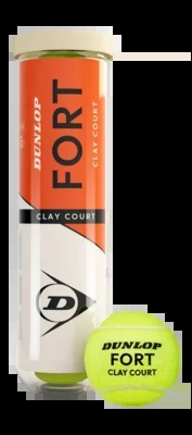 Balle de Tennis Dunlop Fort Clay Court 4-Tin (Carton 18×4) 2025