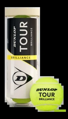 Balle de Tennis Dunlop Tour Brilliance (Tube de 3 balles) 2025