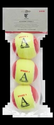 Balle de Tennis Tretorn Academy Felt Red 3 Pack 2025
