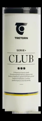 Balle de Tennis Tretorn Série+ Club 3 Tube (Carton 24×3)