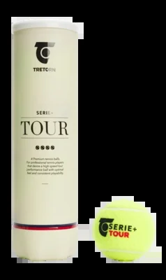 Balle de Tennis Tretorn Série+ Tour 4 Tube (Carton 18×4)