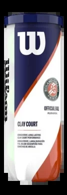 Balle de Tennis Wilson Roland Garros Clay (3 Unités)