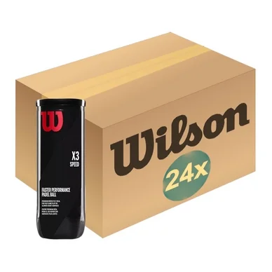Balles de Padel Wilson X3 Speed 3-Tin (Boîtes 24 x 3)