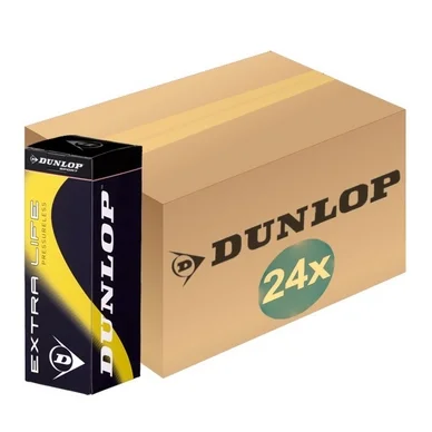 Balles de tennis Dunlop Extra Life 3-Balles Box (Carton 24×3)