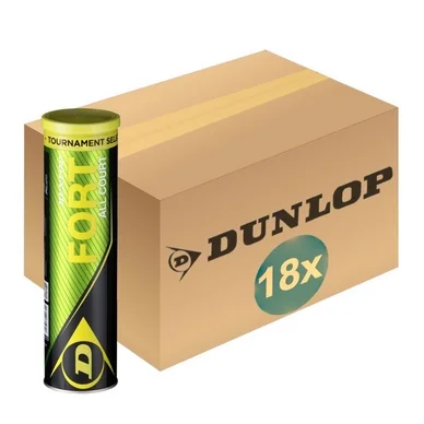 Balles de tennis Dunlop Fort All Court TS 4-Tin (Carton 18×4)