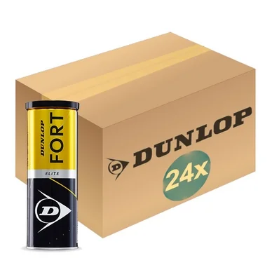 Balles de tennis Dunlop Fort Elite 3 Balles (Boîte de 24×3)