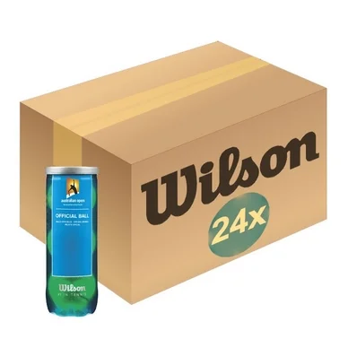 Balles de tennis Wilson Australian Open 3-Tin Jaune (Carton 24×3)
