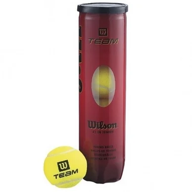 Balles de tennis Wilson Team Practice Yellow 4-Tin