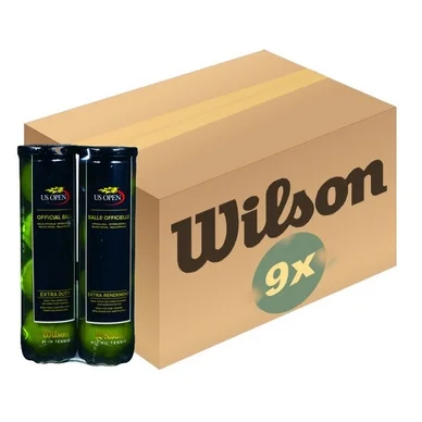 Balles de Tennis Wilson US Open Yellow 2x 4-Tin (Carton 9x 2/4-Tin)