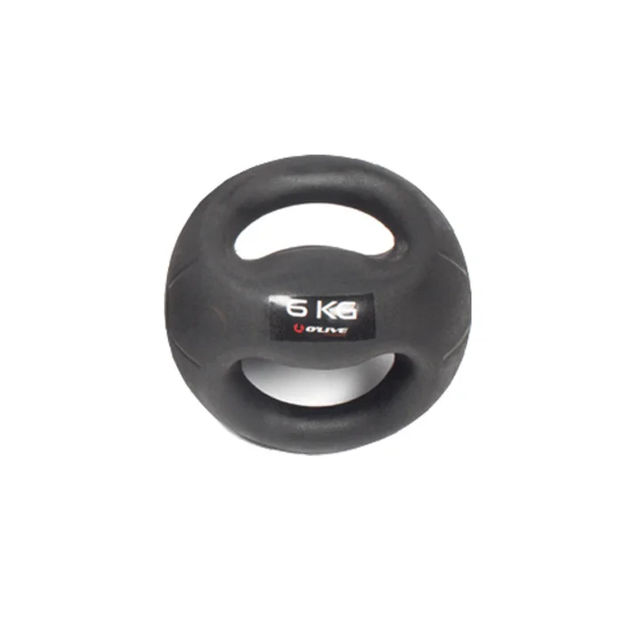 Ballon d’entraînement double prise O&rsquo;live Fitness 4 kg [Taille 23 cm]