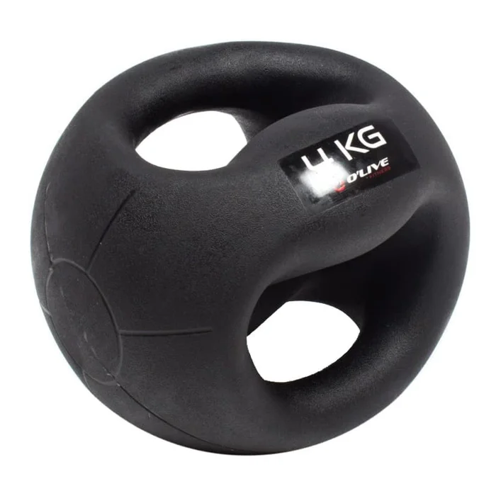 Ballon d’entraînement double prise O&rsquo;live Fitness 7 kg [Taille 23 cm]