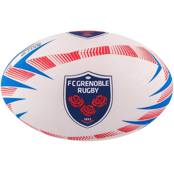 Ballon de rugby supporter Gilbert Grenoble (taille 5) [Taille  5]