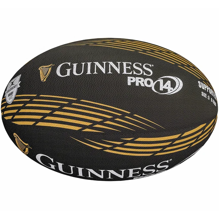 Ballon de rugby Supporter Gilbert Guiness Pro 14 (taille 5) [Taille  5]