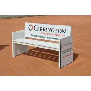 Banc de tennis acier publicitaire