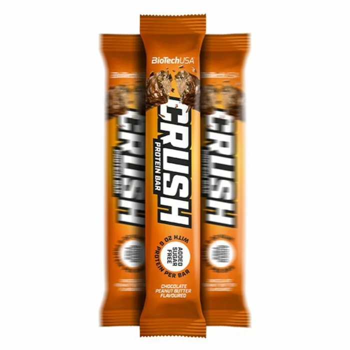 Barre de collations Biotech USA crush bar – Chocolat-beurre de noise (x12)