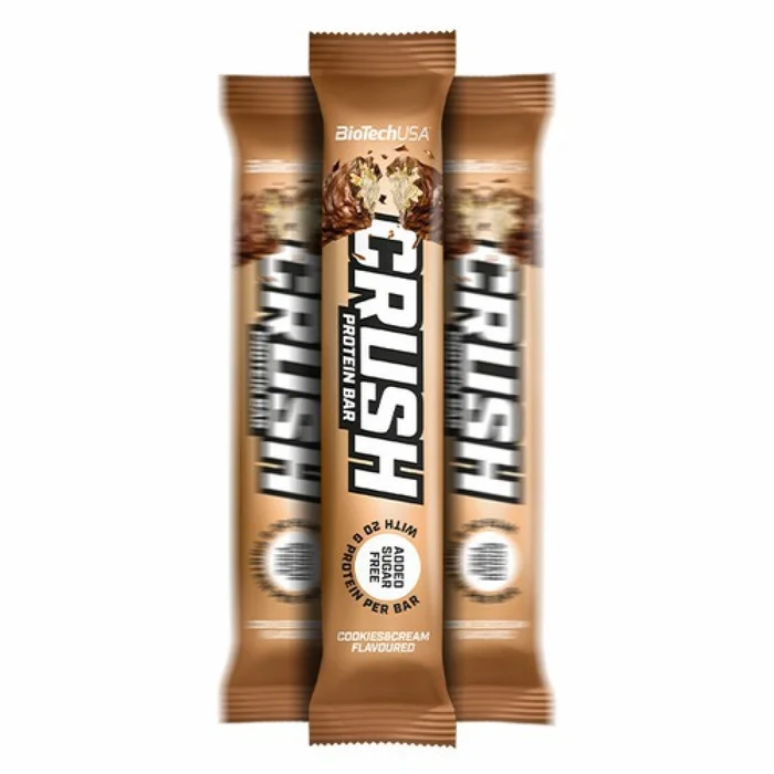 Barre de collations Biotech USA crush bar – Cookies & cream (x12)