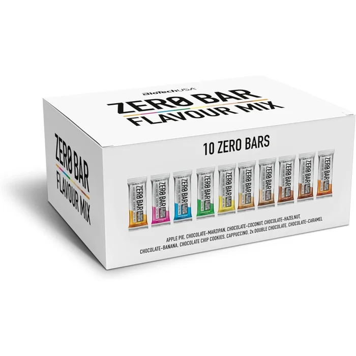 Barre protéiné mélange de saveurs Biotech USA kit zero (x10)