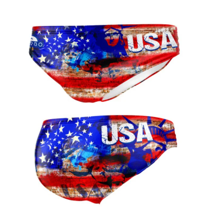 Bas de maillot de bain Turbo Usa Wall [Taille S]