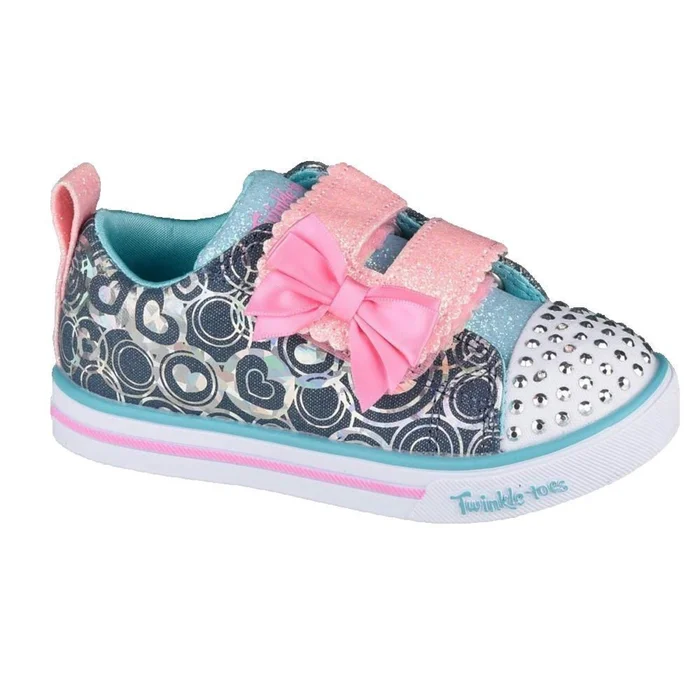 Baskets bu00e9bu00e9 fille Skechers Sparkle Litelil Heartsland [Taille 21]