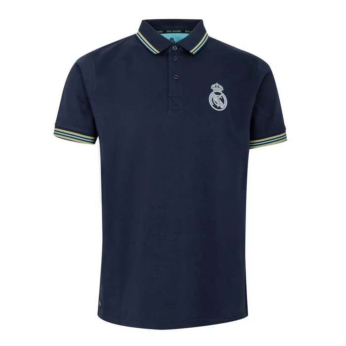 Bernabeu Neon Lights Polo Homme taille col Bleu – Boutique Officiel Real Madrid CF