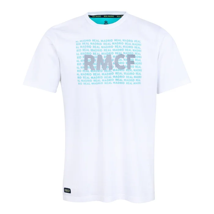 Bernabeu Neon Lights T-Shirt Homme RMCF Blanc Imprimé – Boutique Officiel Real Madrid CF