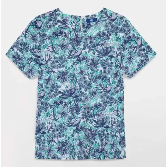 Blouse TBS Toile Coton Motif Floral Dernière Chance