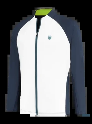 Blouson de Tennis K-Swiss Homme Hypercourt Tracksuit Jacket 6 Peacoat White