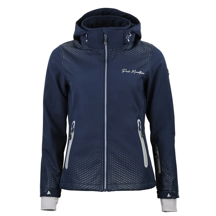Blouson u00e0 capuche zippu00e9 contrecolle polaire femme Peak Mountain Softshell [Taille S]