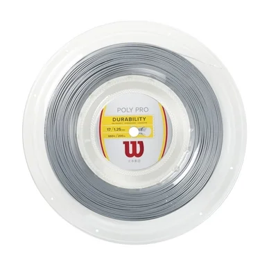 Bobine de cordage Wilson Poly Pro 17 Reel Silver