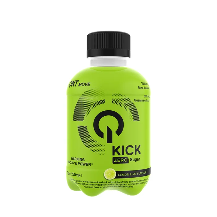 Boisson énergétique citron vert sans sucre QNT Kick Drink [Taille 250 ml]