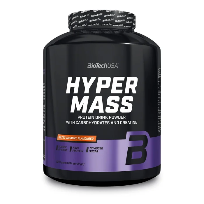 Boisson énergétique en poudre Caramel salé Biotech USA Hyper Mass [Taille 2,27 kg]