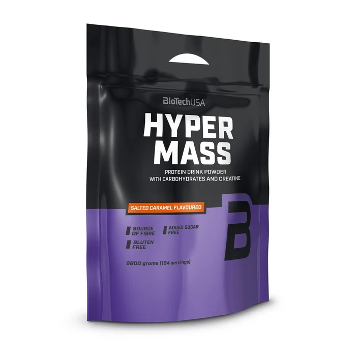 Boisson énergétique en poudre Caramel salé Biotech USA Hyper Mass [Taille 6,8 kg]
