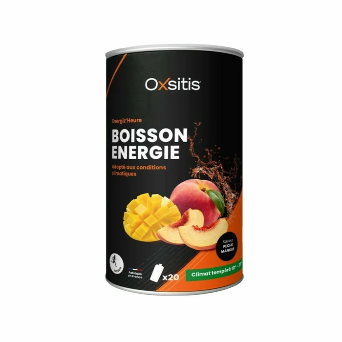 Boisson énergétique pour climat tempéré – pêche/mangue Oxsitis Energiz’heure