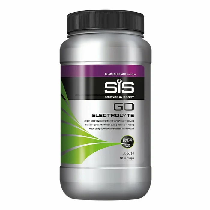 Boisson énergétique Science in Sport Go Electrolyte – Cassis – 500 g [Taille 500 g]