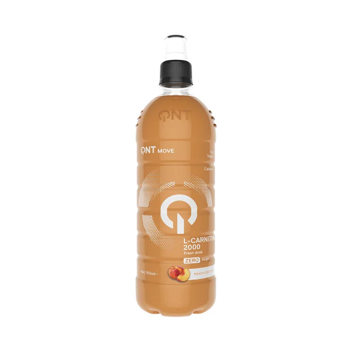 Boisson énergétique Thé glacé à la pêche zéro calorie QNT L-Carnitine [Taille 700 ml]