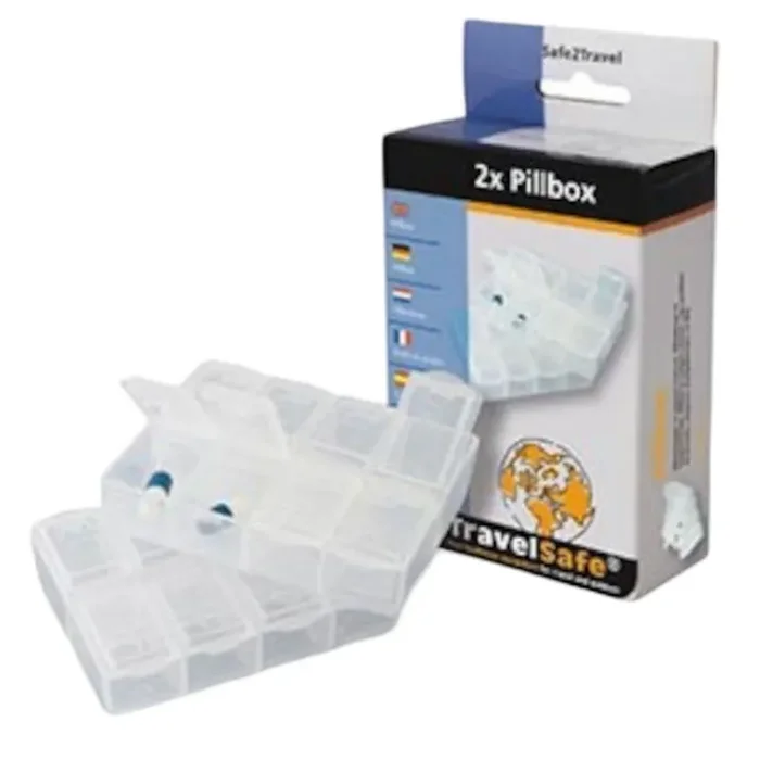 Boîte à pilules TravelSafe, 2 pièces. Promotion