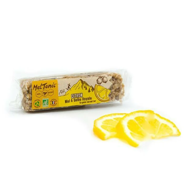 Boîte de 20 barres de nutrition céréales bio citron & chia Meltonic 30 g