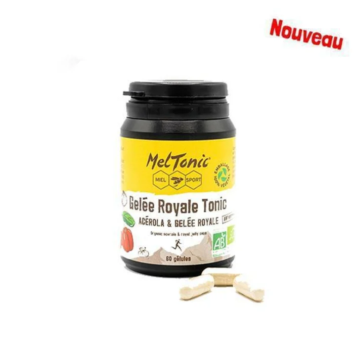 Boîte de 60 gélules complément alimentaire bio gelée royale Meltonic