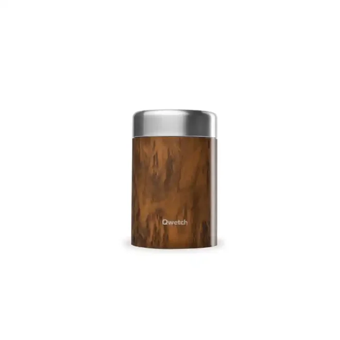 Boîte repas & soupe isotherme Wood 650ml Qwetch Jusqu’à Épuisement Des Stocks